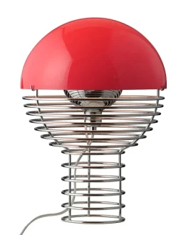 Wire Bordlampe Ø30, hvid af Verner Panton