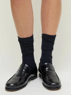 Wool Rib Socks, brown fra Aiayu