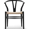 Y-stol CH24 Soft Black af Hans J. Wegner
