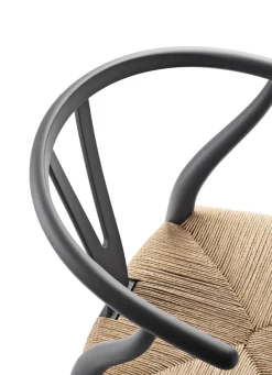 Y-stol CH24 Soft Black af Hans J. Wegner