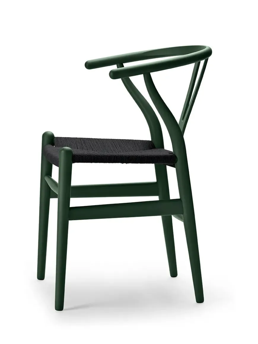 Y-stol CH24 Soft Clay med sort flet af Hans J. Wegner
