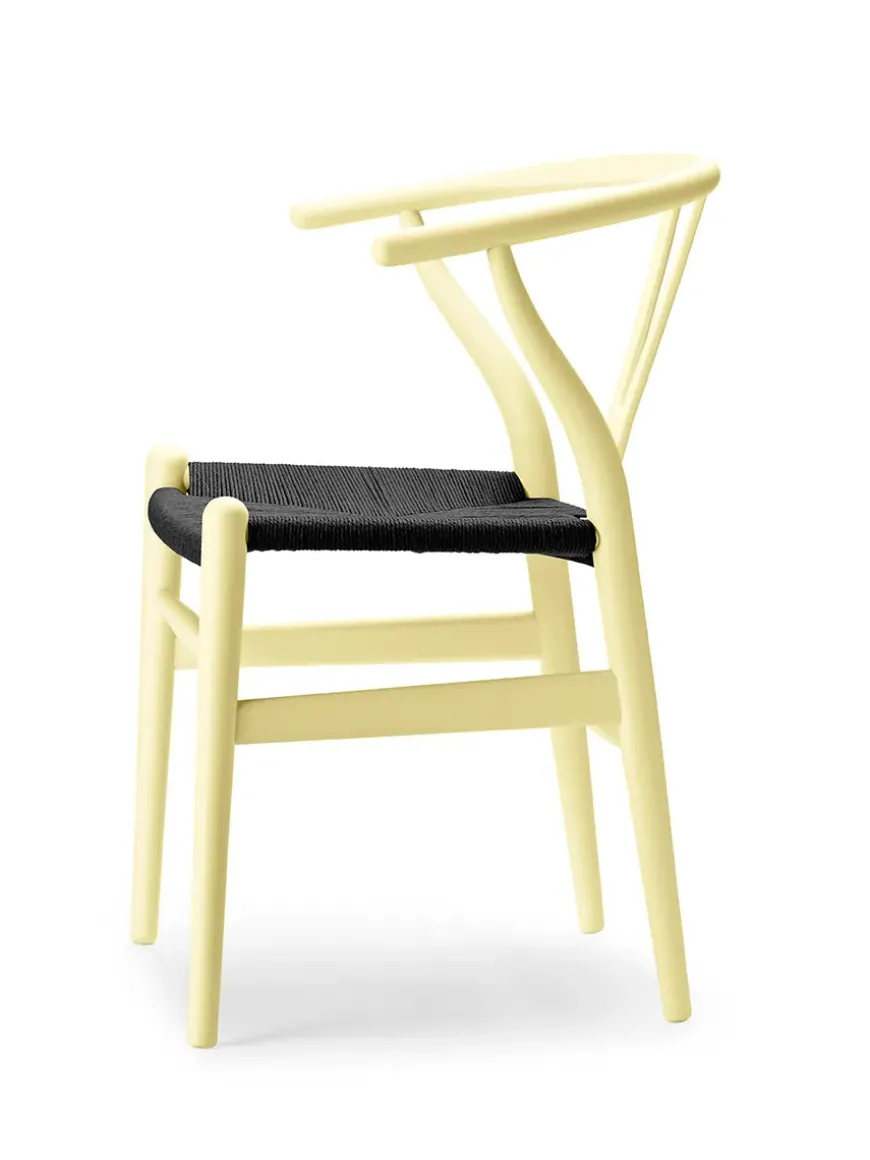 Y-stol CH24 Soft Clay med sort flet af Hans J. Wegner