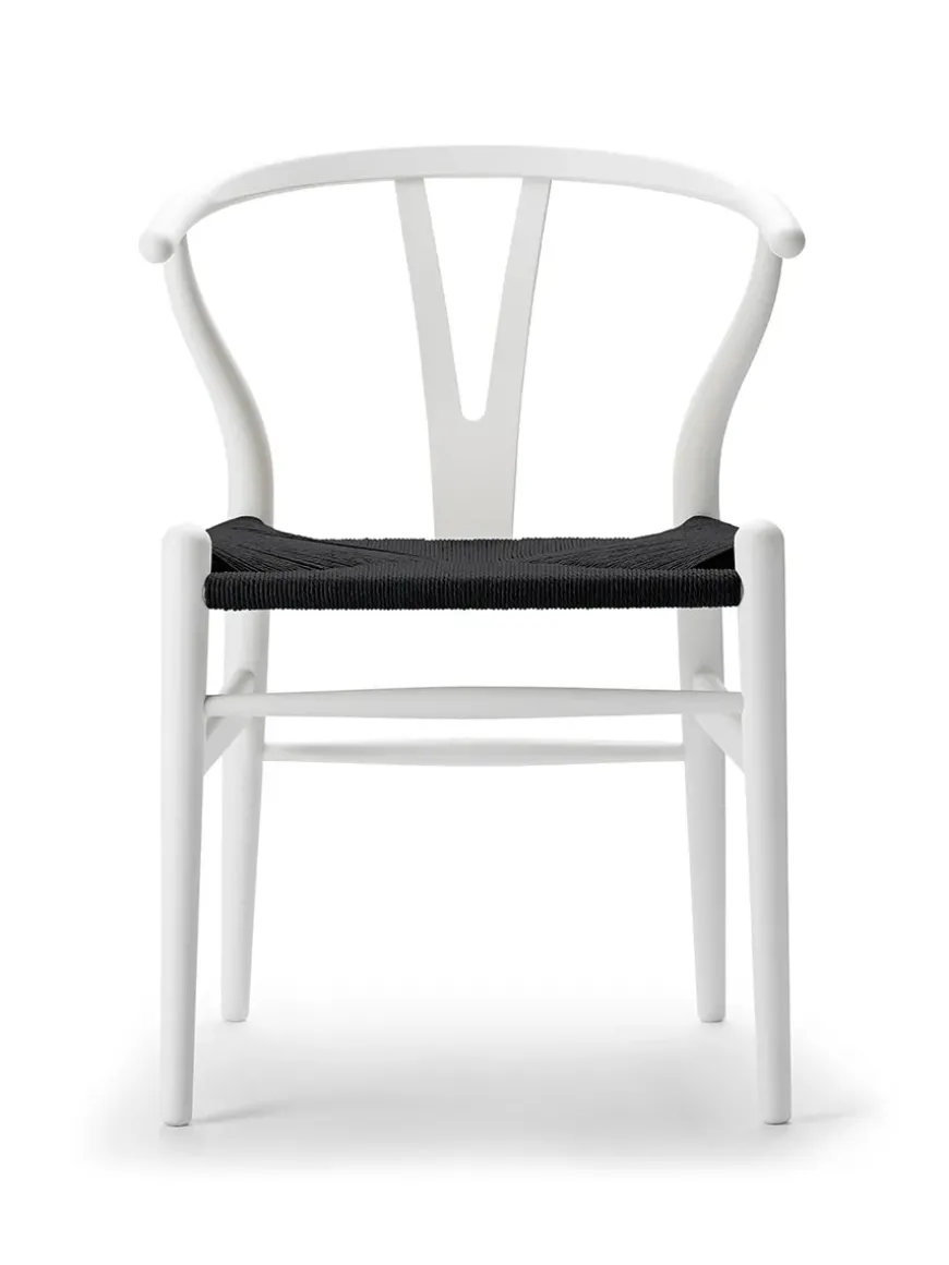 Y-stol CH24 Soft Clay med sort flet af Hans J. Wegner