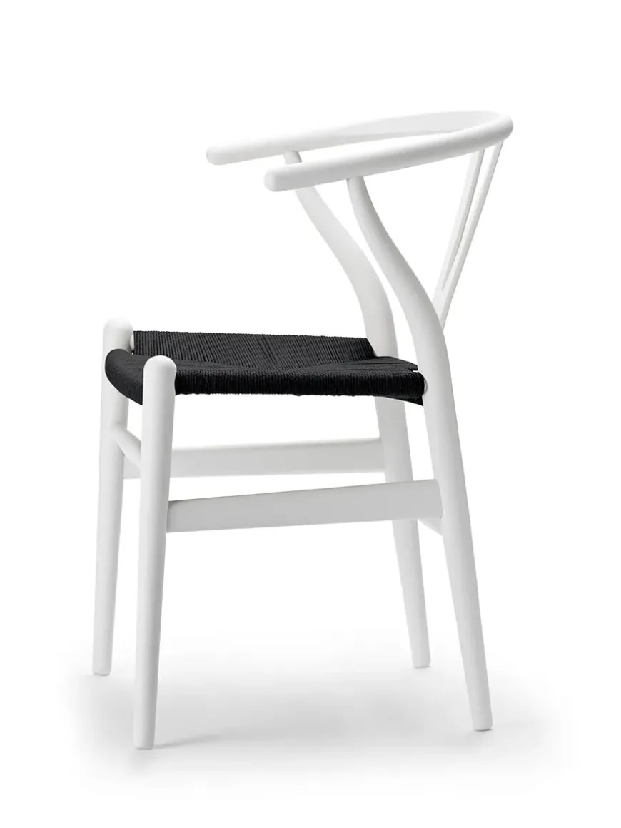 Y-stol CH24 Soft Clay med sort flet af Hans J. Wegner