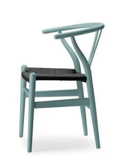Y-stol CH24 Soft Clay med sort flet af Hans J. Wegner