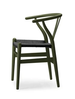 Y-stol CH24 Soft Clay med sort flet af Hans J. Wegner