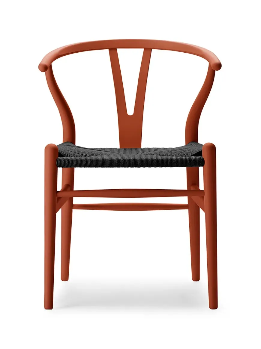 Y-stol CH24 Soft Clay med sort flet af Hans J. Wegner