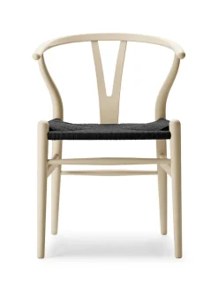 Y-stol CH24 Soft Falu med sort flet af Hans J. Wegner