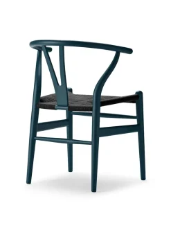 Y-stol CH24 Soft North Sea med sort flet af Hans J. Wegner