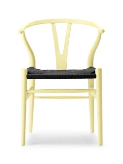 Y-stol CH24 Soft North Sea med sort flet af Hans J. Wegner