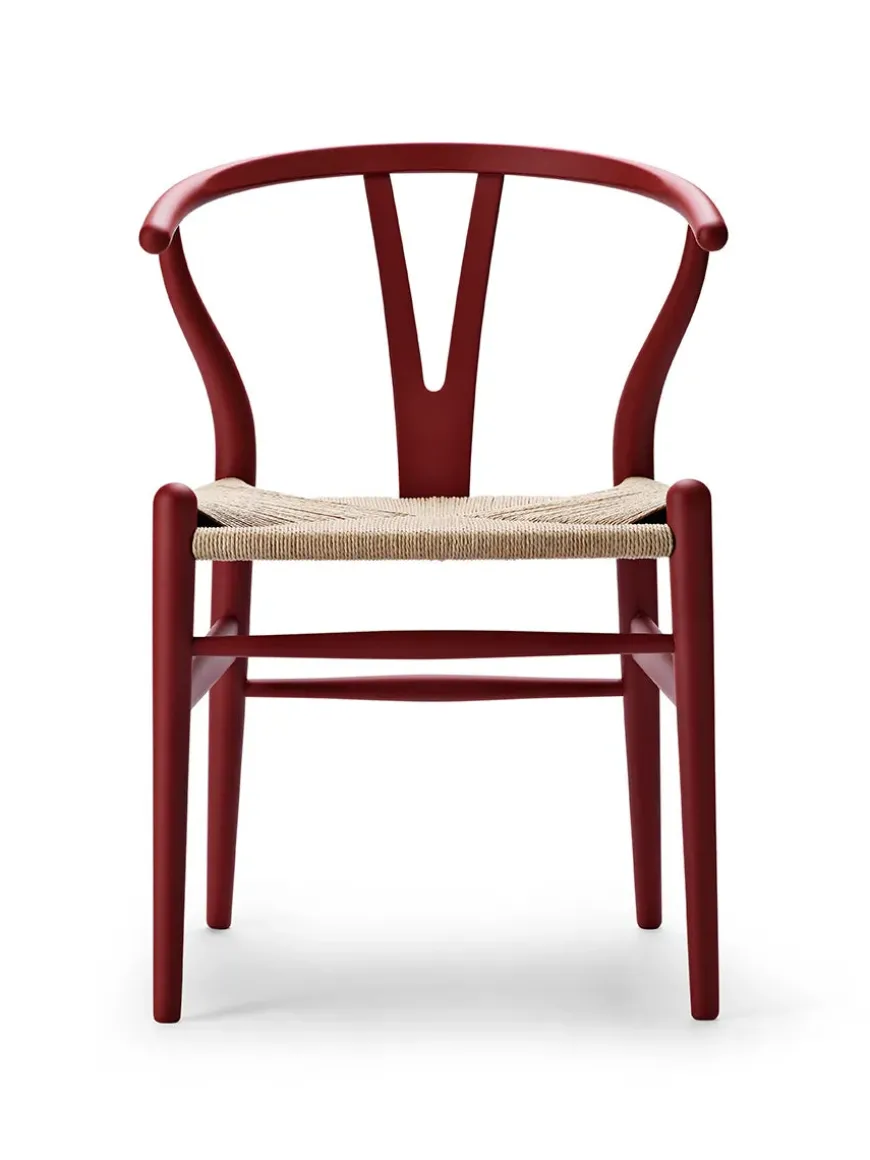 Y-stol CH24 Soft Orange Red af Hans J. Wegner